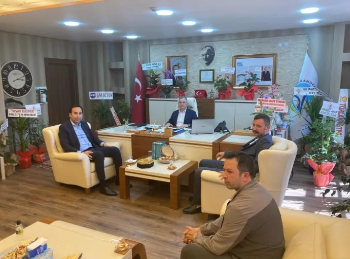 ROSB Müdürü Hasan GÜNAL, Kalkandere Belediye Başkanı Sayın Mehmet YILMAZ