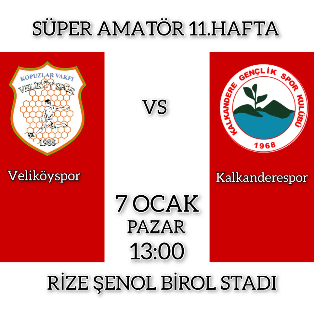 Kalkanderespor Lider Kopuzlar Vakfı Veliköyspor Maçına Odaklandı.