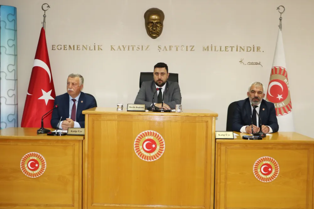 Rize İl Genel Meclisi Haziran Ayı Toplantılarına Başladı 