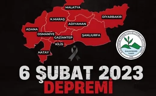 Kalkandere Kültür Ve Yardımlaşma Vakfı 6 Şubat Depremi Yıl Dönü Taziye Mesajı