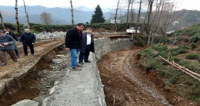 Kalkandere Köylerinde Yol Çalışmaları