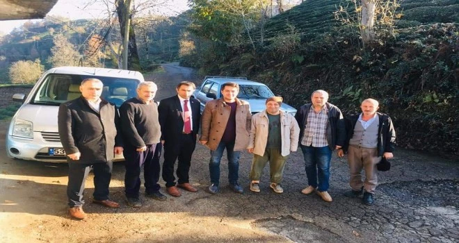 Yol yapım çalışmaları devam eden köylere ziyaret