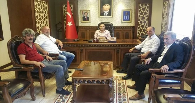 İlçe Kaymakamı ve Belediye Başkanı Ziyareti