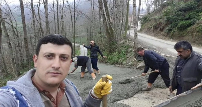 Kalkandere Belediyesi Betonlama Çalışmaları